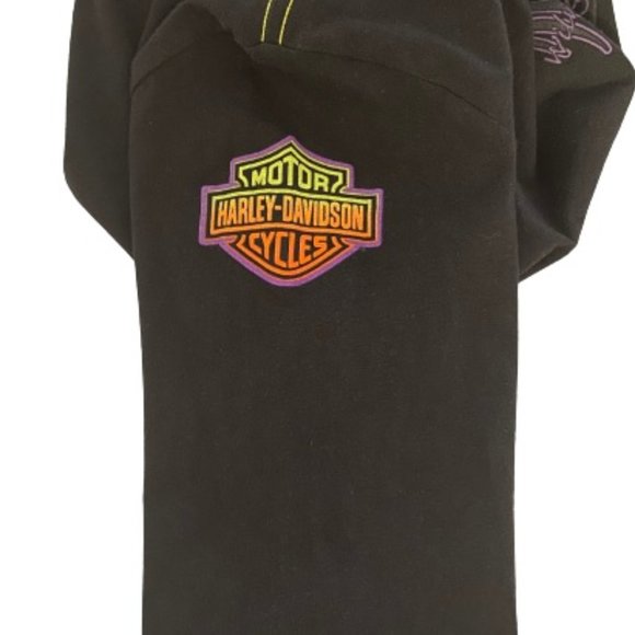 HARLEY DAVIDSON ORIGINAL REFLECTIVE  SKULL GRAPHICS  LONG SLEEVE T-SHIRT LARGE. - Picture 11 of 11